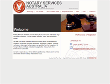 Tablet Screenshot of notaryservices.com.au